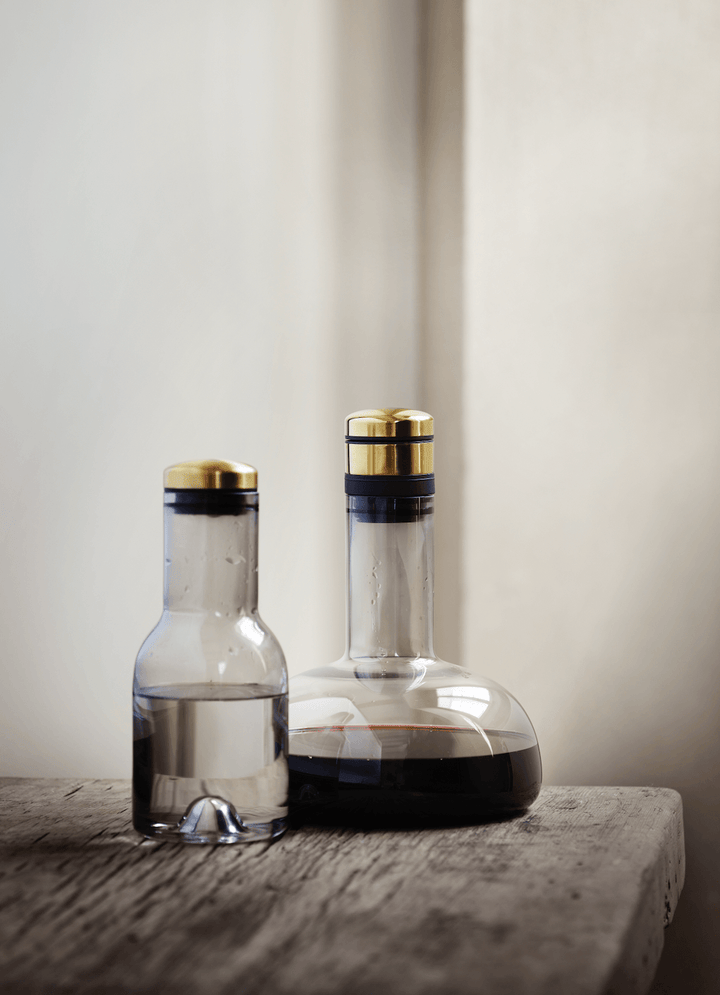 Wine Breather Carafe Original - Audo Copenhagen - Barware - Smoke / Brass - HORNE