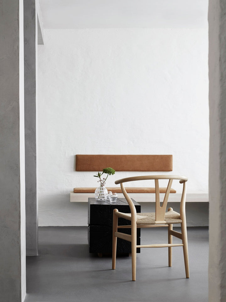Wishbone Chair CH24 - Natural Paper Cord - Carl Hansen & Son - Chairs - Oak - White Oil Finish - HORNE