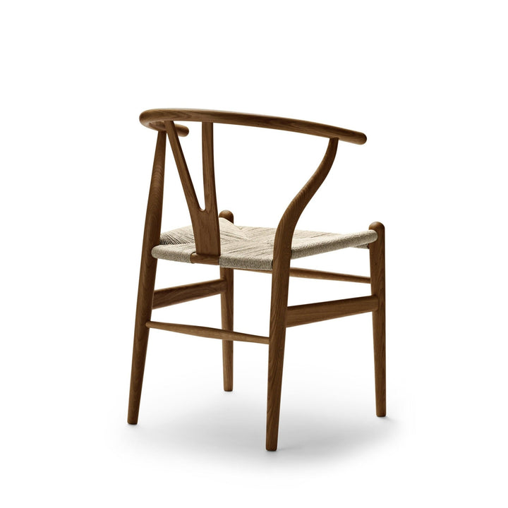 Wishbone Chair CH24 - Natural Paper Cord - Carl Hansen & Son - Chairs - Oak - White Oil Finish - HORNE