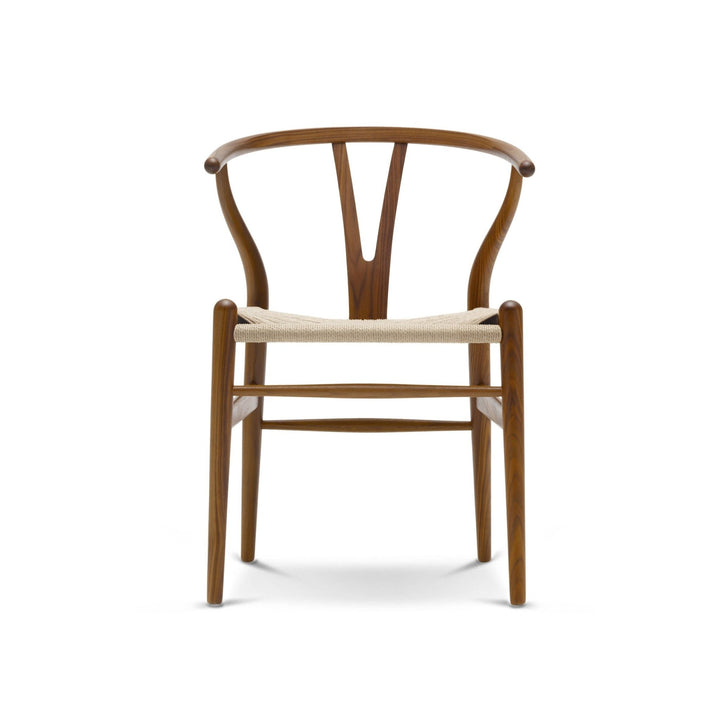 Wishbone Curved Paper Cord and Wood Chair