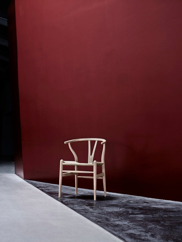 Wishbone Chair CH24 - Natural Paper Cord - Carl Hansen & Son - Chairs - Oak - White Oil Finish - HORNE