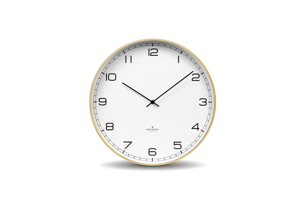 Wood35 Wall Clock - Pine Wood - Huygens - Clocks - White Arabic - HORNE