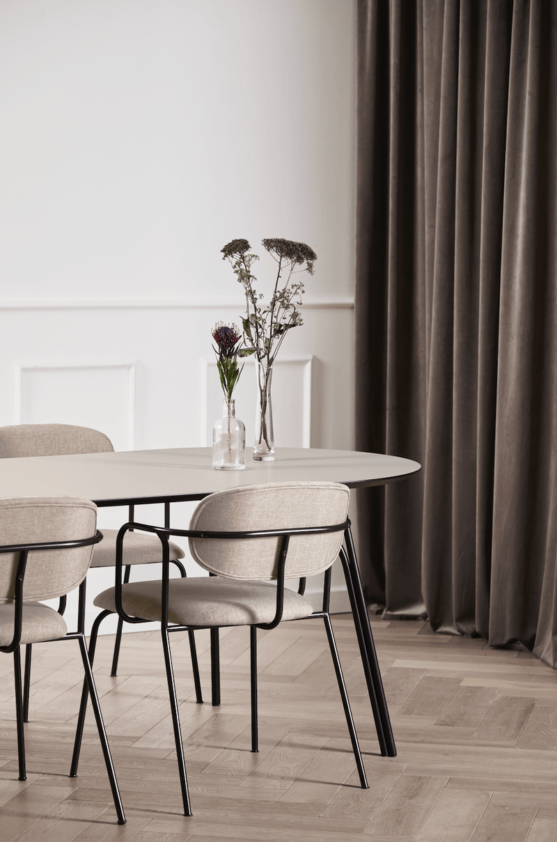 woud Frame Dining Chair - Woud - Chairs - Beige/Black - HORNE