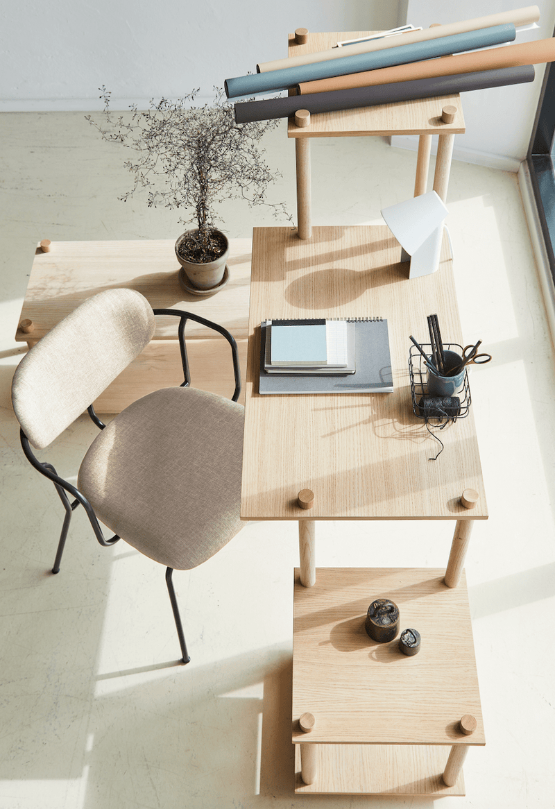 woud Frame Dining Chair - Woud - Chairs - Beige/Black - HORNE