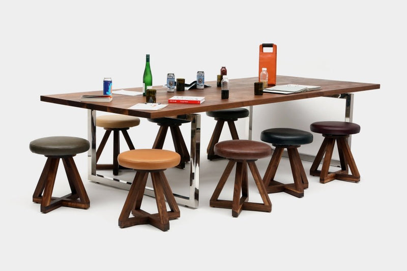 X1 Stool - Artless - Stools + Benches + Ottomans - Walnut - Blackbean - HORNE