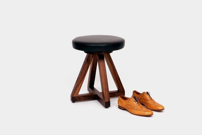 X1 Stool - Artless - Stools + Benches + Ottomans - Walnut - Blackbean - HORNE