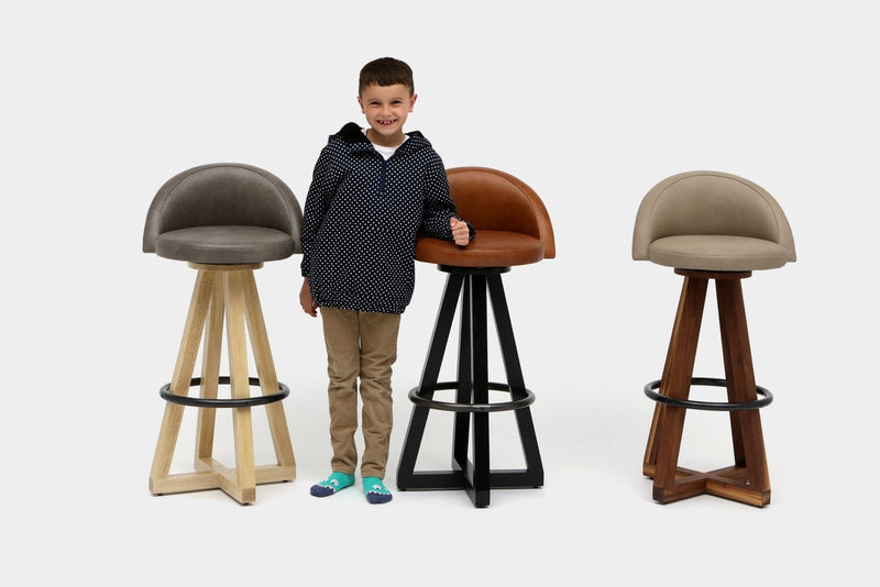 X3 Seat - Artless - Stools + Benches + Ottomans - Walnut - Blackbean - Blackened Steel - HORNE