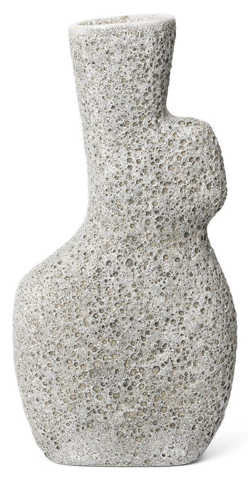Yara Vase - Ferm Living - Vases - Small - Grey Pumice - HORNE
