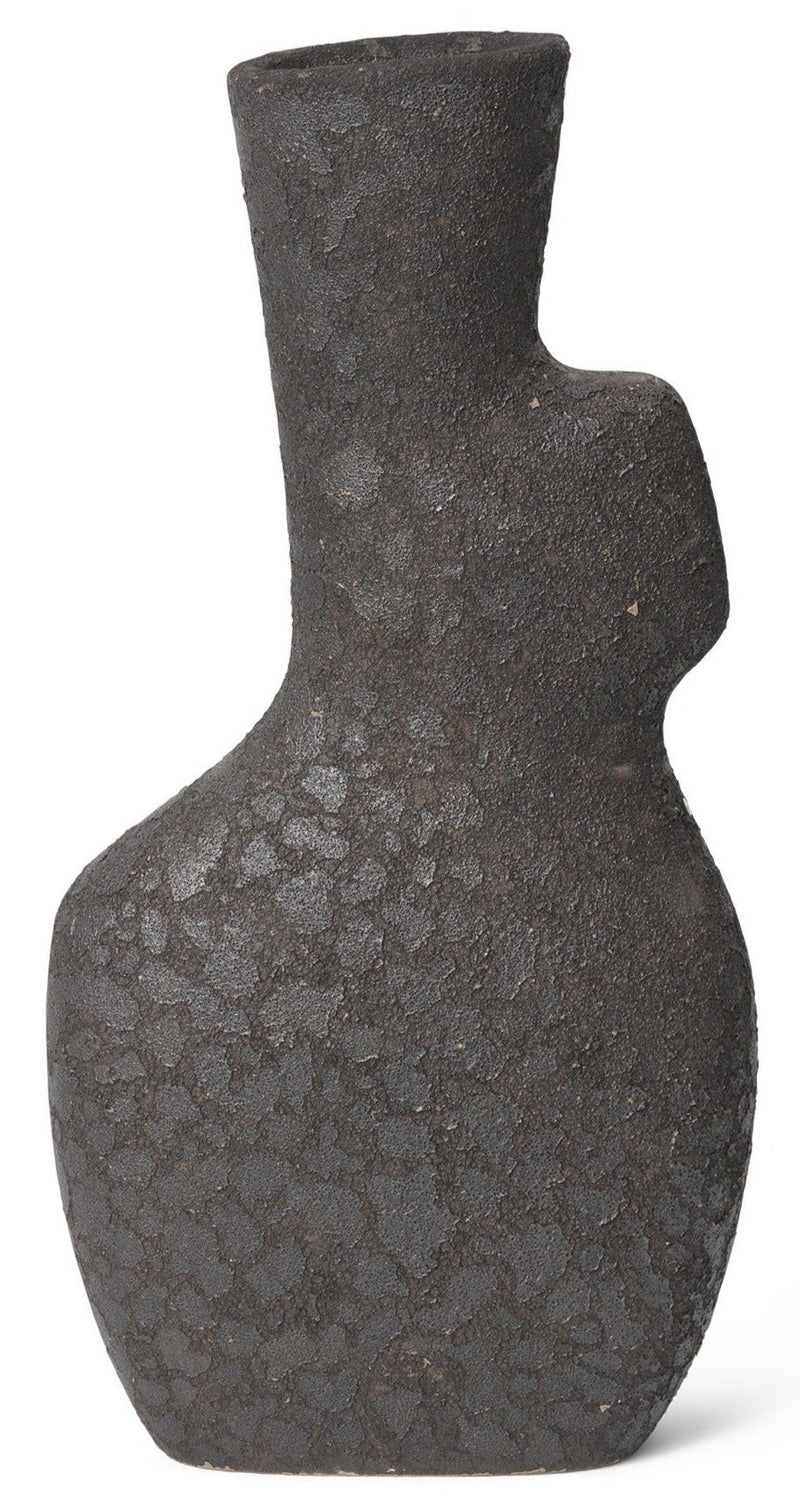 Yara Vase - Ferm Living - Vases - Small - Grey Pumice - HORNE