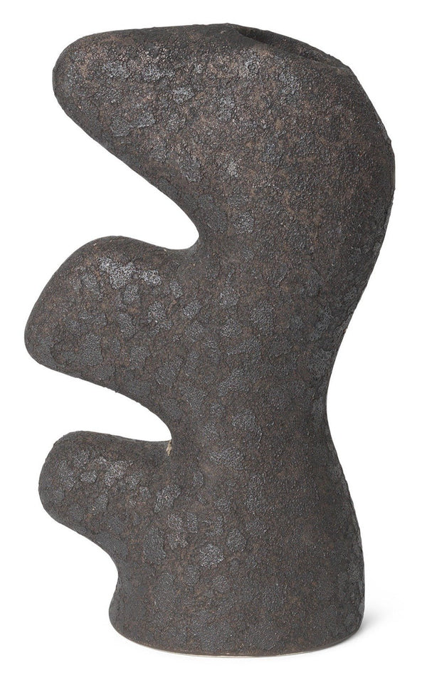 Yara Vase - Ferm Living - Vases - Small - Rustic Iron - HORNE