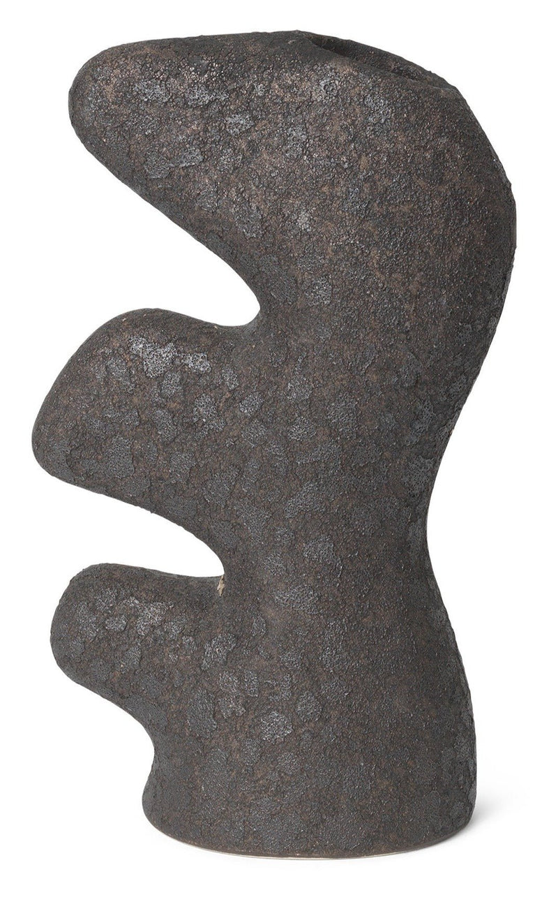 Yara Vase - Ferm Living - Vases - Small - Grey Pumice - HORNE