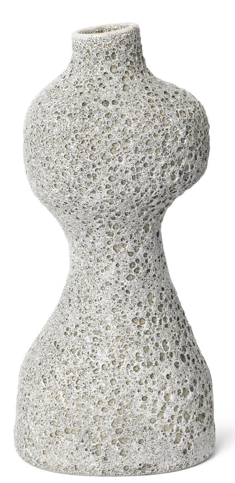 Yara Vase - Ferm Living - Vases - Small - Grey Pumice - HORNE