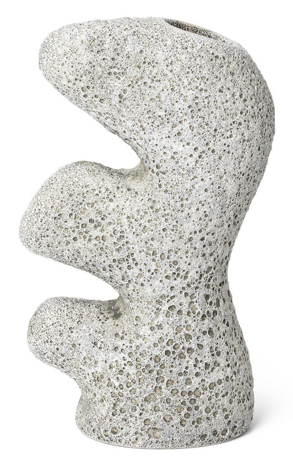 Yara Vase - Ferm Living - Vases - Small - Grey Pumice - HORNE