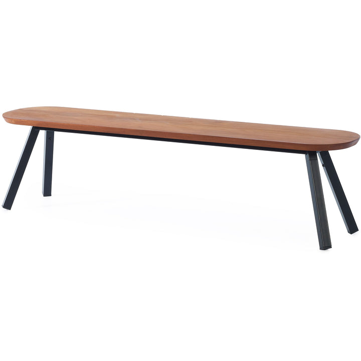 You And Me Bench - Indoor/Outdoor - RS Barcelona - Stools + Benches + Ottomans - 180 Bench - Black - HORNE