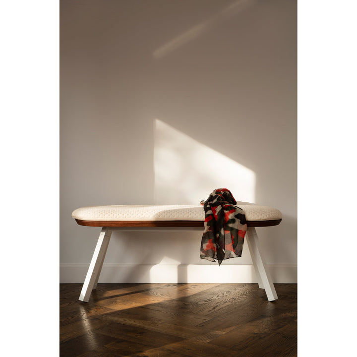You And Me Bench - Indoor/Outdoor - RS Barcelona - Stools + Benches + Ottomans - 220 Bench - White - HORNE
