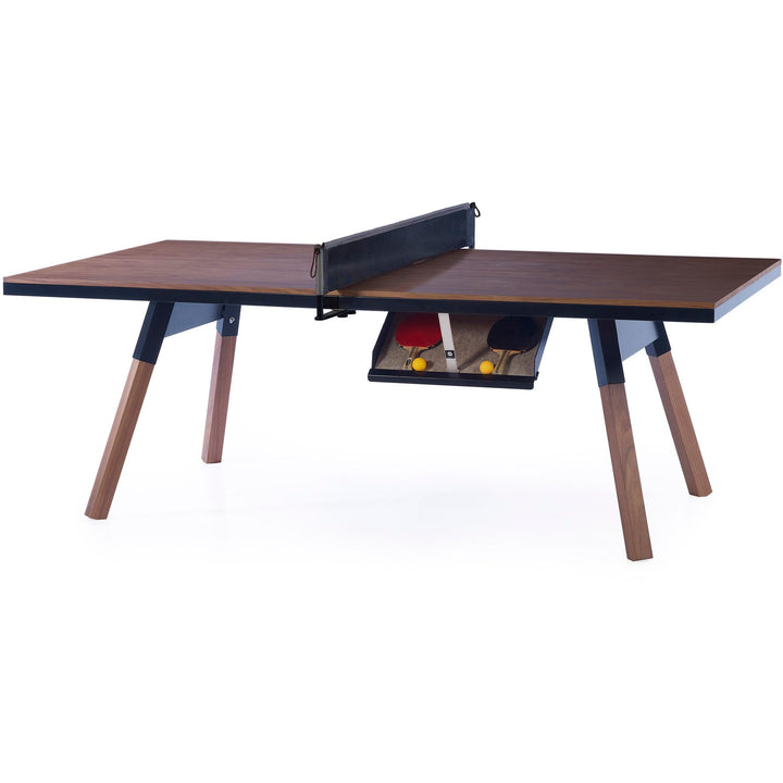You And Me Ping Pong Table Wood - 220 Medium - RS Barcelona - Stools + Benches + Ottomans - Walnut - Black - HORNE