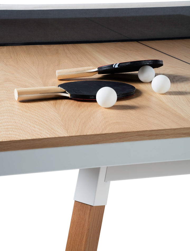 You And Me Ping Pong Table Wood - Standard - RS Barcelona - Stools + Benches + Ottomans - Walnut - White - HORNE