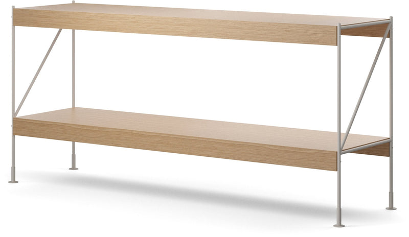 Zet Storage System, 60in. - Audo Copenhagen - Shelving - 1x2 - Black Steel - Black Oak - HORNE