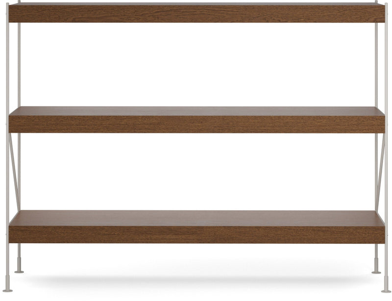 Zet Storage System, 60in. - Audo Copenhagen - Shelving - 1x2 - Black Steel - Black Oak - HORNE