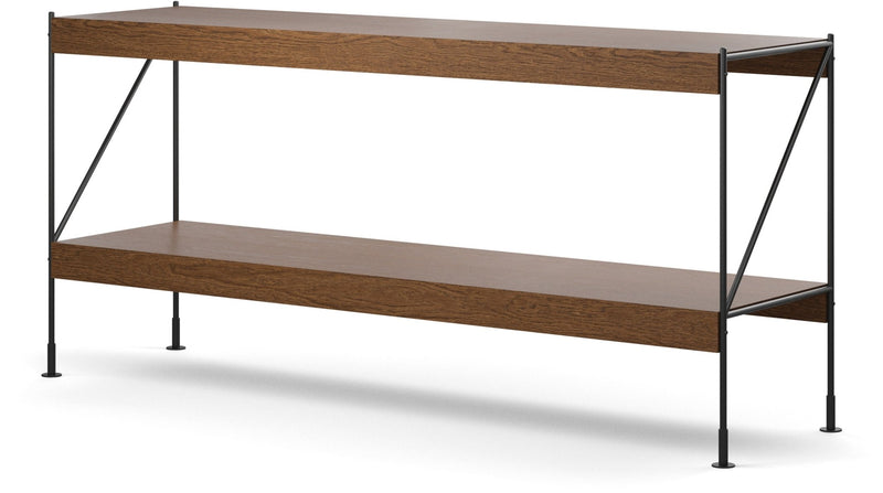 Zet Storage System, 60in. - Audo Copenhagen - Shelving - 1x2 - Black Steel - Black Oak - HORNE