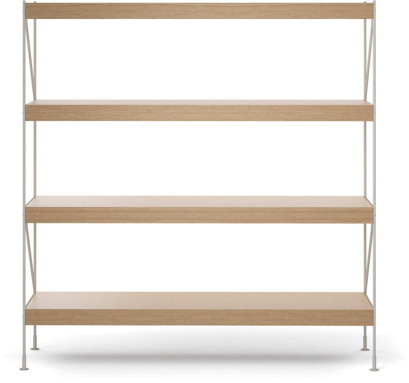 Zet Storage System, 60in. - Audo Copenhagen - Shelving - 1x2 - Black Steel - Black Oak - HORNE