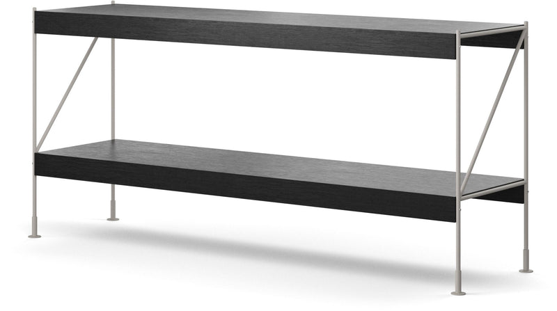 Zet Storage System, 60in. - Audo Copenhagen - Shelving - 1x2 - Black Steel - Black Oak - HORNE