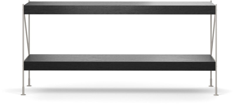 Zet Storage System, 60in. - Audo Copenhagen - Shelving - 1x2 - Black Steel - Black Oak - HORNE
