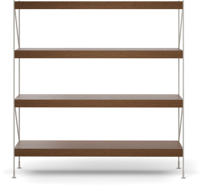 Zet Storage System, 60in. - Audo Copenhagen - Shelving - 1x2 - Black Steel - Black Oak - HORNE