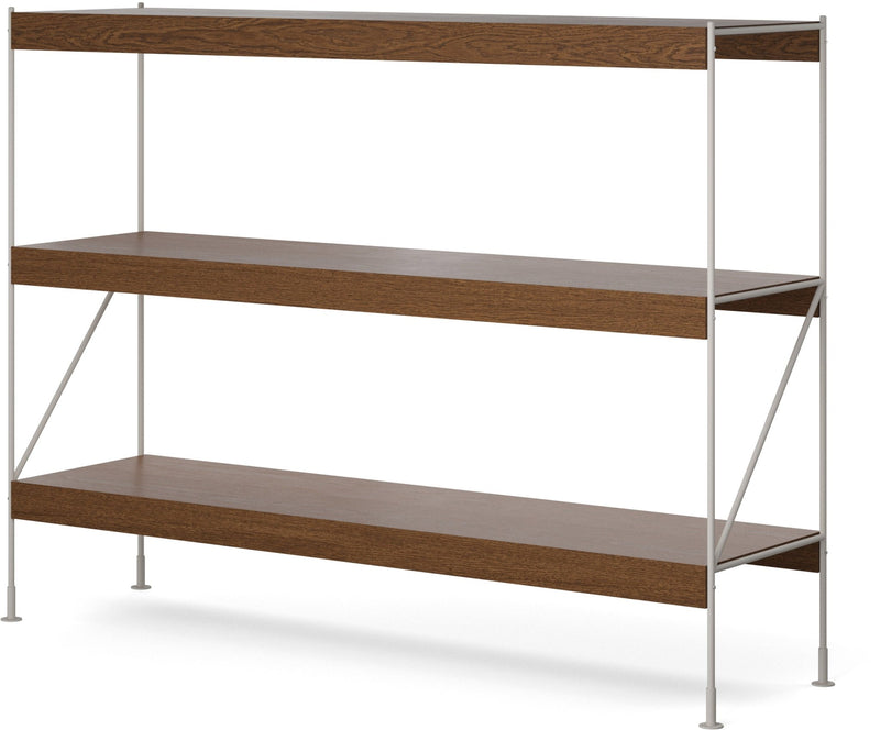 Zet Storage System, 60in. - Audo Copenhagen - Shelving - 1x2 - Black Steel - Black Oak - HORNE