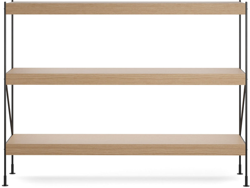 Zet Storage System, 60in. - Audo Copenhagen - Shelving - 1x2 - Black Steel - Black Oak - HORNE