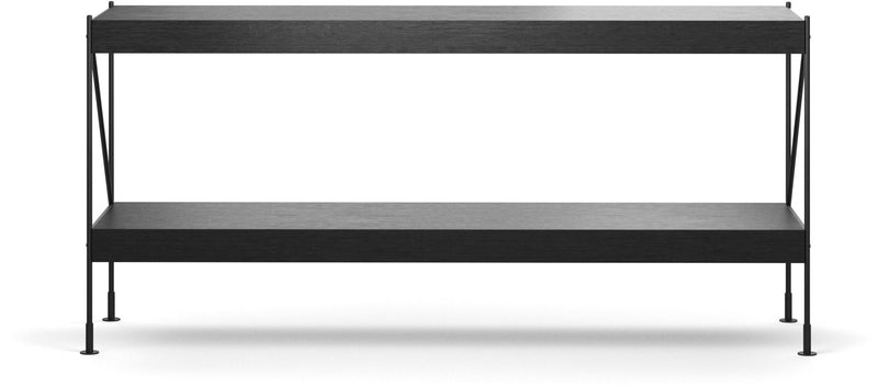 Zet Storage System, 60in. - Audo Copenhagen - Shelving - 1x2 - Black Steel - Black Oak - HORNE